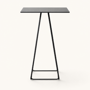 black poseur table for event hire in london