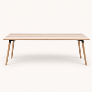 Wooden dining table for event hire in London
