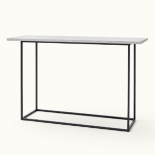 Concrete effect console table for event hire