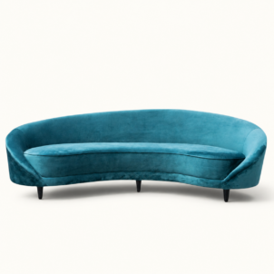 Teal sofa for hire in London