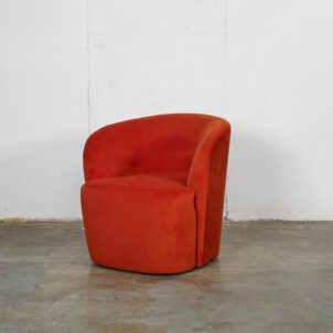 Burnt orange armchair