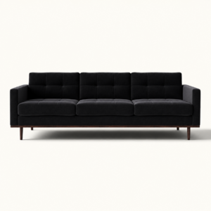 black velvet sofa event hire London