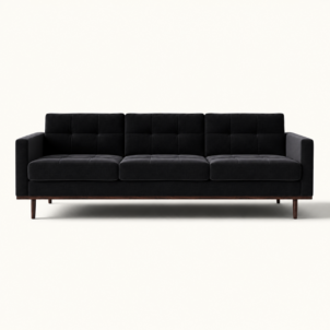 black velvet sofa event hire London