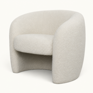Boucle armchair for event hire