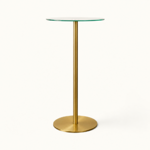 Gold poseur table for event hire in london