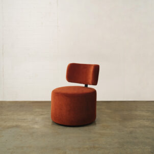 Luxury Chair in Velvet Deep Orange for London Event Hire