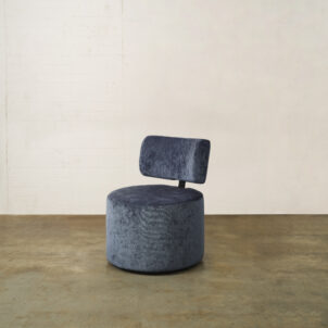 Luxury Chair in Navy Blue Chenille for London Event Hire