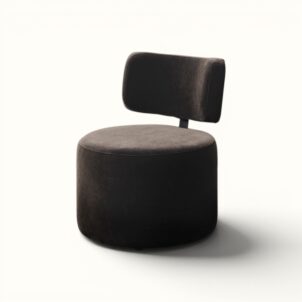 Luxury Otto chair in Black Velvet for Event Hire in London