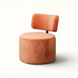 Peach Chenille Chair for event hire in London