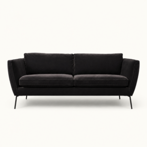 Black Velvet Sofa for hire in London