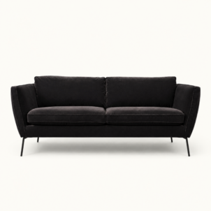 Black Velvet Sofa for hire in London