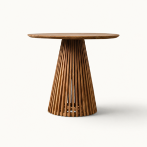 Wooden dining table for event hire in London