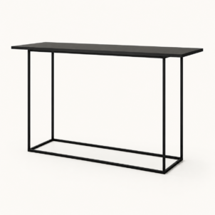 Black console table for event hire in London