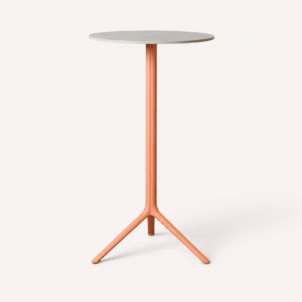 Coral poseur with white top for hire in london