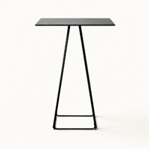 Black poseur table for event hire in london