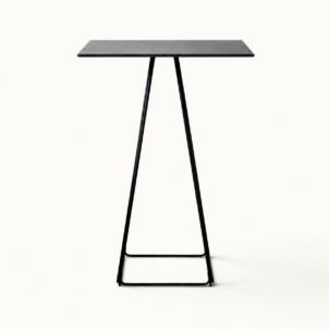 Black poseur table for event hire in london