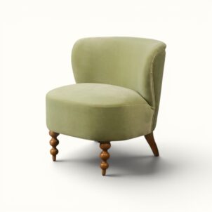 Mila Armchair, Soft Green for event hire in london