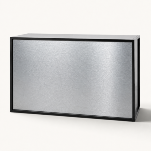 Brushed aluminium bar for hire in London